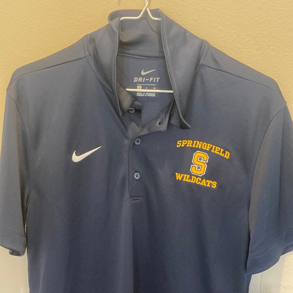 Small Nike Dri-Fit Blue Golf Polo